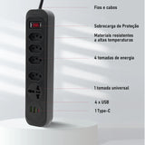 EnergiBox Turbo Carregue tudo, proteja tudo. Com filtro e tecnologia de ponta.